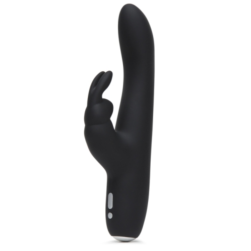 Вібратор-кролик для клітора і точки G чорний Fifty Shades of Grey Slimline Greedy Girl - 1