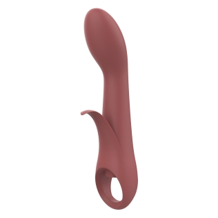 Вибратор вагинальный и для точки G коричневого цвета Dream Toys Nude Sierra 