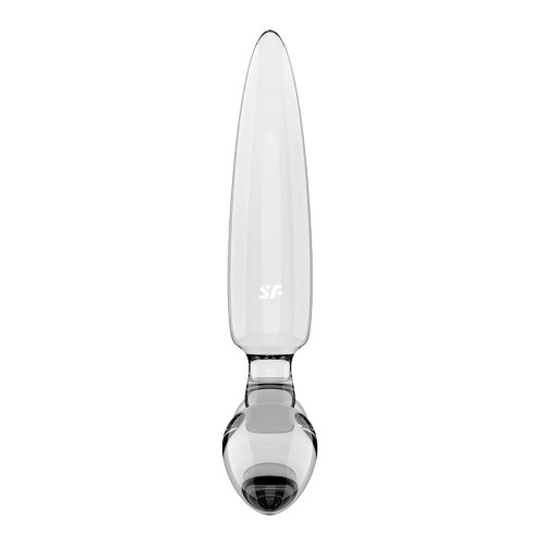 Трехсторонний стеклянный дилдо прозрачный Satisfyer Triple Crystal 1 Transparent - 3