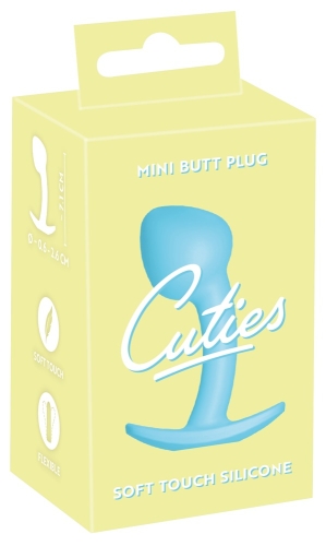 Анальная пробка силиконовая голубого цвета You2Toys Cuties длина 71 мм - 1