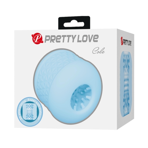Мастурбатор для чоловіків блакитного кольору Lybaile Pretty Love Cole - 8