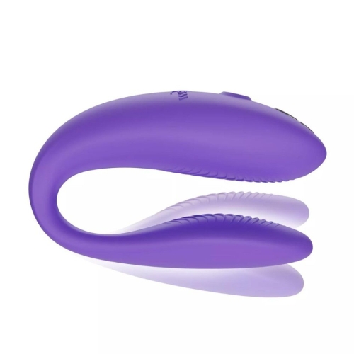 Смарт вибратор для пар силиконовый фиолетового цвета We Vibe Sync Go Light - 4