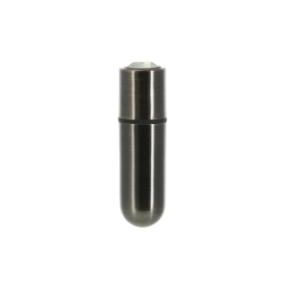 Вибропуля черного цвета с сумкой на цепочке для ключей PowerBullet First Class Bullet