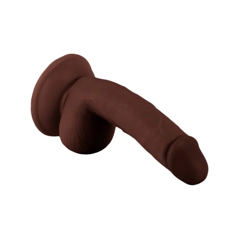 Фалоімітатор реалістичний на присосці Realistic Dong Brown Mr. Rude 6.7 коричневий - 3
