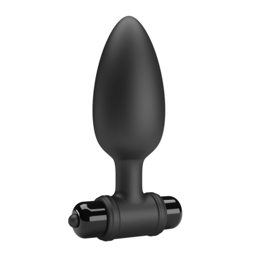Анальная вибропробка черная Mr Play Vibrating Anal Plug - 3