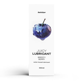 Лубрикант на водной основе с легким ароматом черники Satisfyer Juicy Lubricant 300 мл