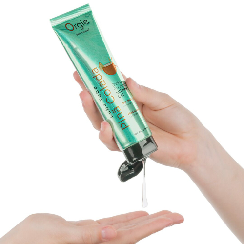Оральный лубрикант со вкусом коктейля Пина Колада на водной основе Orgie Lube Tube Pina Colada 100 мл - 2