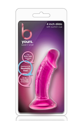 Анальна пробка у вигляді члена на рожева присоска Blush b Yours - 4