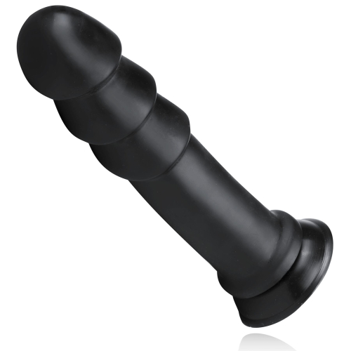 Анальний корок на присосці чорного кольору BUTTR MadBull Muzzl XXL Dildo - 2