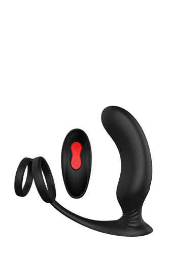 Стимулятор для простати з пультом ДУ чорний CHEEKY LOVE REMOTE P-PLEASER - 1