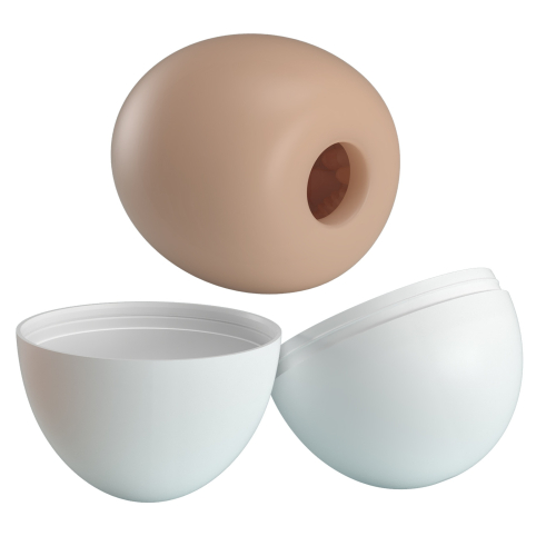 Мастурбатор яйце в колбі бежеве Lybaile PRETTY LOVE Pleasure Egg - 4