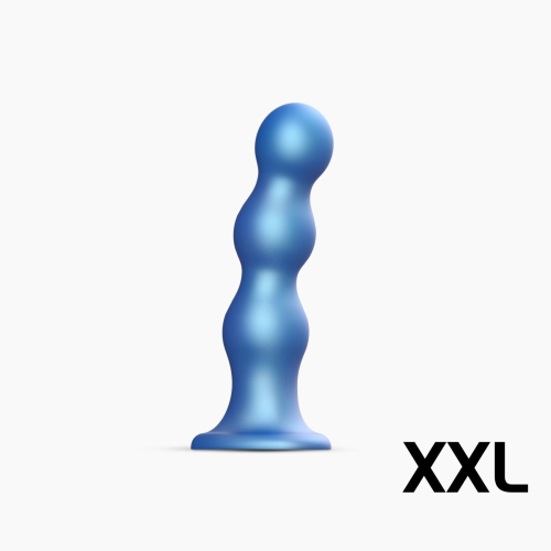 Насадка для страпона силиконовая синяя Strap On Me Dildo размер XXL - 1