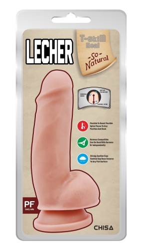 Фалос на присоску реалістичний бежевий CHISA Lecher Flesh - 7