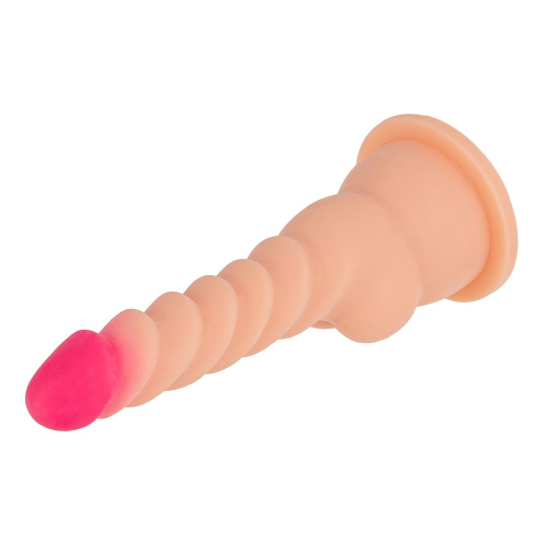 Силиконовый 13,5/3,2 см фаллоимитатор на присоске Brazzers DWS034 20.5 см х 3.2 см - 3