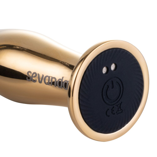 Вібромасажер простати золотистого кольору Lockink Sevanda Eros Vibrating - 7