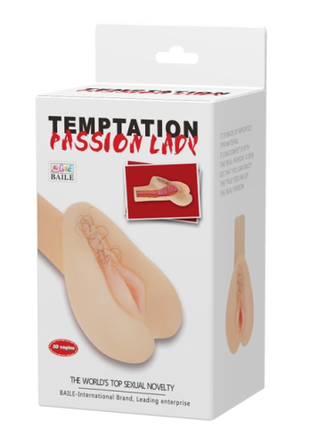 Мастурбатор вагіна з вібрацією тілесного кольору BOSS of TOYS Temtation Passion Lady - 10