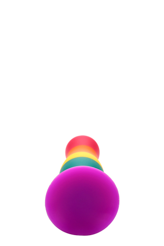 Райдужна пробка для анала COLOURFUL LOVE PLUG - 4