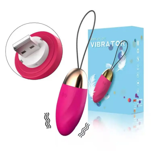 Віброяйце вагінальне колір яскравий рожевий Cottelli Collection USB EGG - 6