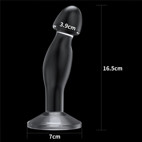 Анальная пробка массажер простаты прозрачный Flawless Clear Prostate Plug 6.5 - 2