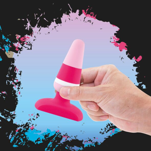 Пробка для анального секса розовая силиконовая FeelzToys Plugz Butt Plug - 4