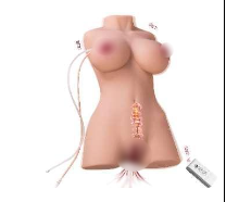 Мастурбатор торс з вакуумною стимуляцією та вібрацією Una sucking - 1