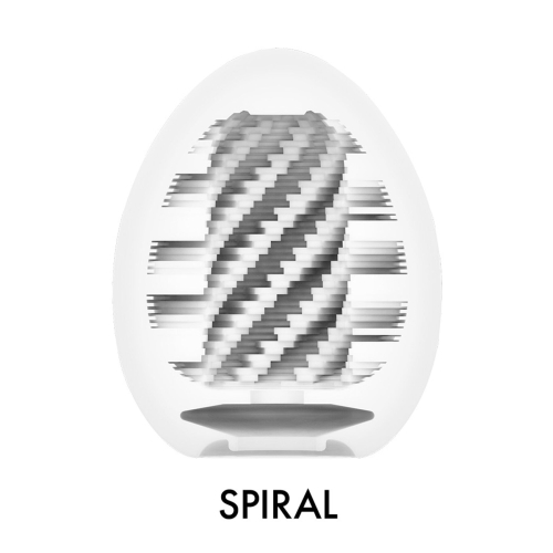Мастурбатор яйце для члена білий Tenga Egg Spiral - 3