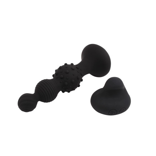 Силіконовий Анальний плаг з вібрацією чорний CHISA Breakout Pro-Rocked Hip - 3