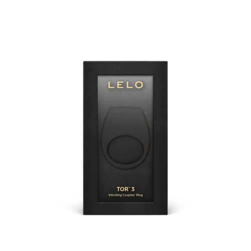 Эрекционное виброкольцо на член силиконовое черного цвета LELO Tor 3 - 5