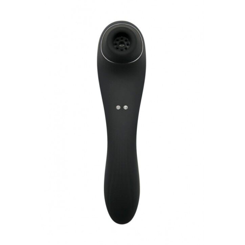 Вибратор с клиторальной вакуумной стимуляцией черного цвета Wooomy Smoooch Black Clitoral Suction &amp;amp; Vibration - 2