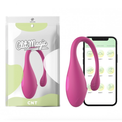 Смарт виброяйца вагинальное розового цвета Cnt Extasy Love Egg - 1