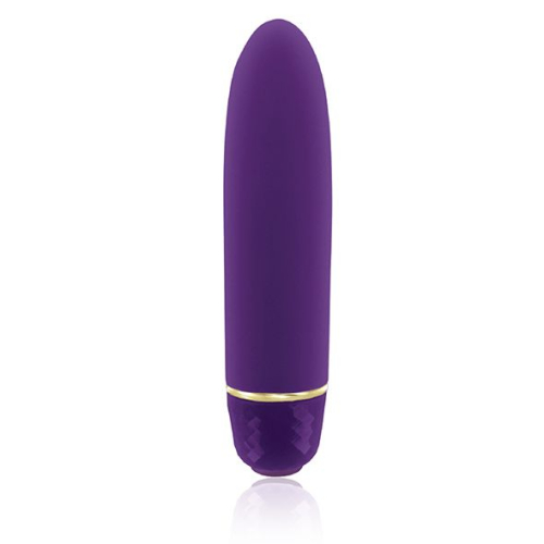 Вібропуля силіконова фіолетова RIANNE s Classique Vibe з чохлом-косметичкою Pride Deep - 2