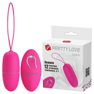 Віброяйце з пультом ДУ рожеве Pretty Love Selkie