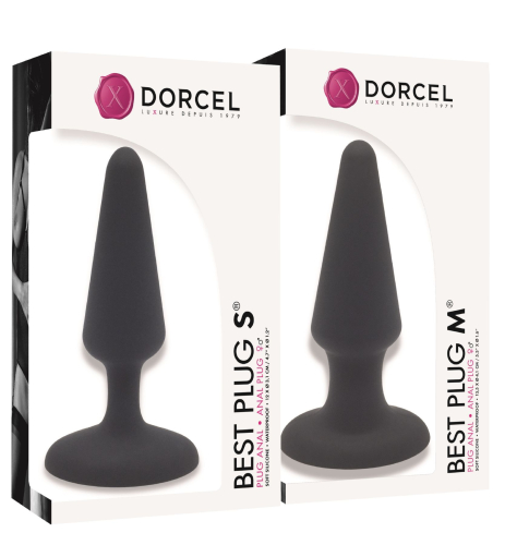 Набір анальних пробок з ніжного силікону з обмежувачами Dorcel KIT STARTER BEST PLUG S / M - 1