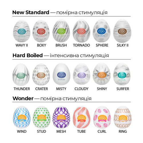 Мастурбатор яйце Tenga Egg Ring - 7