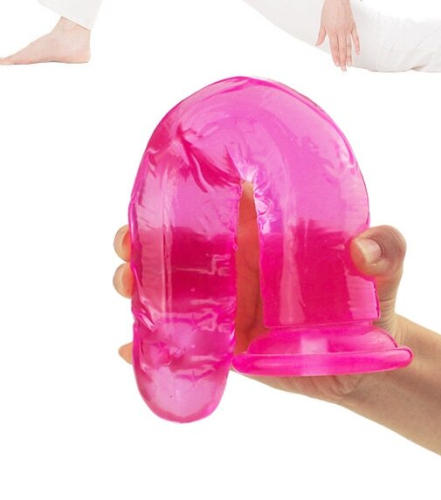 Фалоімітатор гелевий на присоску рожевий Love stay with me-SEXTOY PENIS - 3