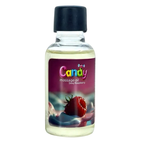 Масло массажное с ароматом малины Candy Sexy Raspberry 50 мл - 1