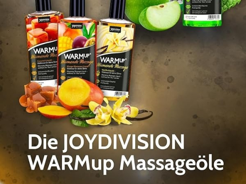 Їстівне масажне масло з ефектом що розігріває з ароматом карамелі JOY Division WARMup 150 мл - 8