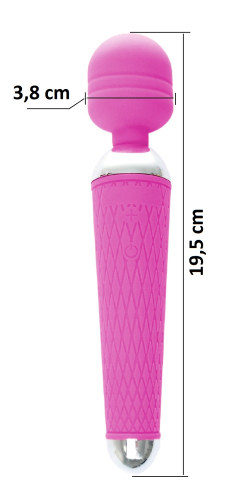 Вібромасажер пульсатор Ванд фіолетового кольору BOSS of TOYS Massager Power Wand - 7