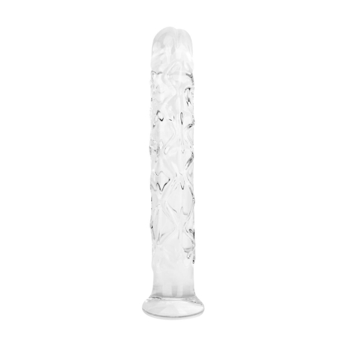 Стеклянный фаллоимитатор прозрачный Gildo Textured Glass Dildo No. 36 - 5