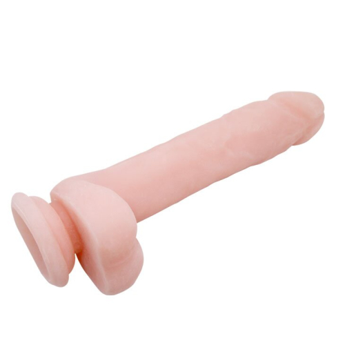 Фаллоимитатор 17 см/4,5 см реалистичный из киберкожи на присоске SUPER DILDO 8.4 телесного цвета - 4