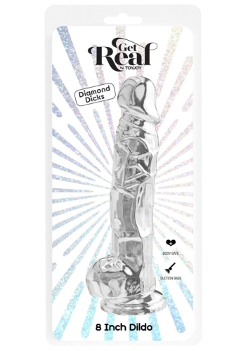 Фалоімітатор реалістичний на прозорий присоску Toy Joy Get Real - 4