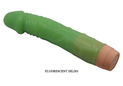 Вібратор реалістичний зелений BARBARA 8.8 Bill MULTI-SPEED VIBRATOR - 6