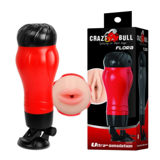 Мастурбатор ротик CRAZY BULL Flora червоний