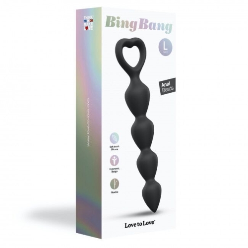 Анальная цепочка Love To Love BING BANG L черная - 6