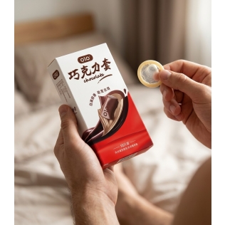 Презервативы натуральный латекс с ароматом шоколада OLO Chocolate упаковка 10 штук