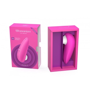 Вакуумный вибратор для клитора бесконтактный розовый Womanizer Starlet 3 