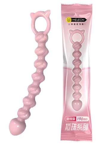 Анальні намисто рожевого кольору Meleon Anal Beads - 1