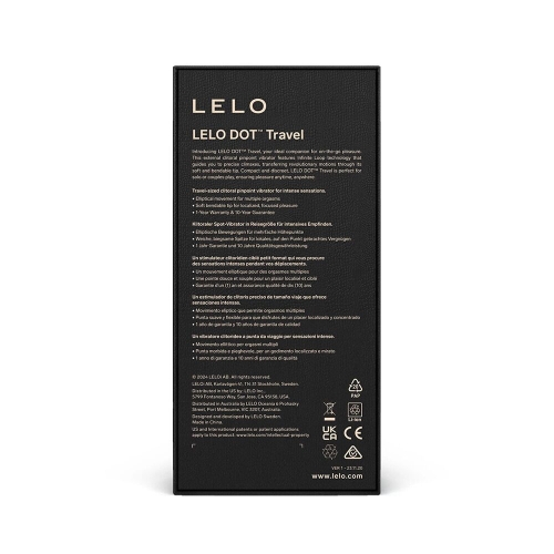 Кліторальний вібратор рожевого кольору Lelo DOT Travel - 4