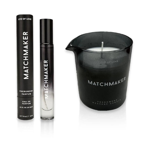 Масажна свічка у склянці з феромонами Eye Of Love Matchmaker Black Diamond - 4