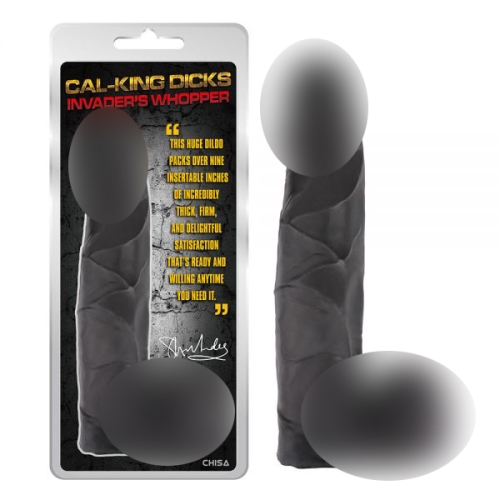 Фалоімітатор реалістичний чорний Chisa Invaders Whopper - 1